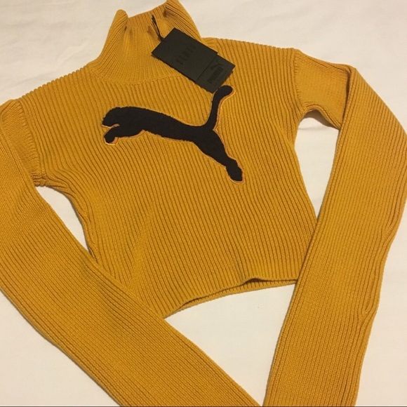 puma yellow sweater
